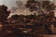 Nicolas Poussin, Landschaft mit dem Begrabnis des Phokos